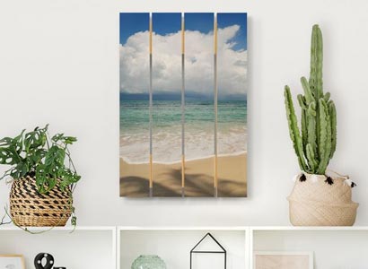 Obrazy z drewna plaża