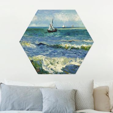 Obraz heksagonalny z Alu-Dibond - Vincent van Gogh - Pejzaż morski