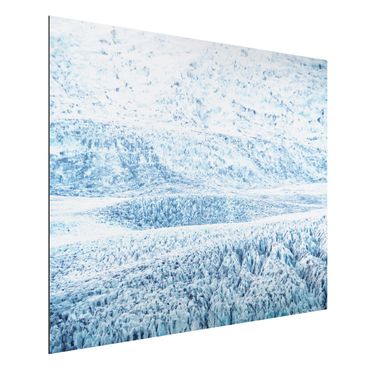 Obraz Alu-Dibond - Wzór na lodowcu islandzkim