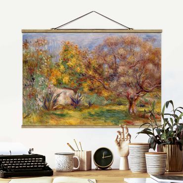 Plakat z wieszakiem - Auguste Renoir - Ogród z drzewami oliwnymi
