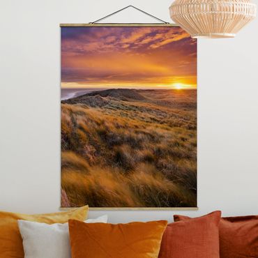 Plakat z wieszakiem - Wschód słońca na plaży na Sylcie