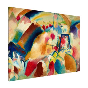 Tablica magnetyczna - Wassily Kandinsky - Pejzaż z kościołem