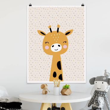 Plakat - Baby Żyrafa