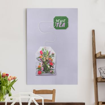 Obraz na płótnie - herbata kwiatowa