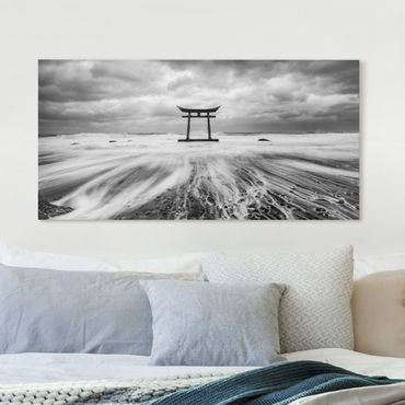 Obraz na płótnie - Japońskie torii w morzu