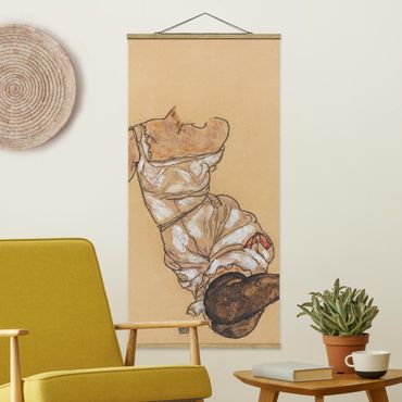Plakat z wieszakiem - Egon Schiele - Kobiecy tors w bieliźnie
