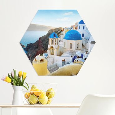 Obraz heksagonalny z Forex - Santorini