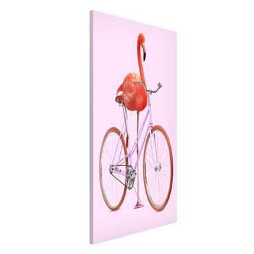 Tablica magnetyczna - Flamingo z rowerem