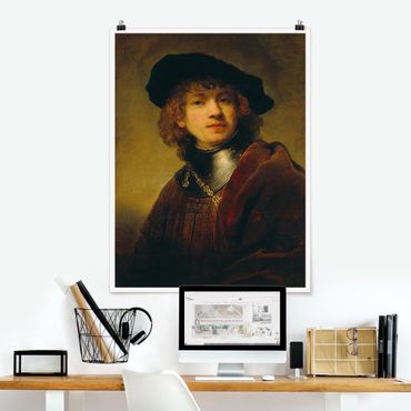 Plakat - Rembrandt van Rijn - Autoportret