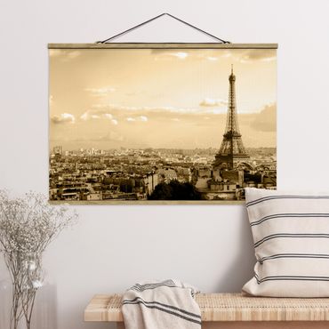 Plakat z wieszakiem - Kocham Paryż