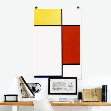 Plakat - Piet Mondrian - Kompozycja I