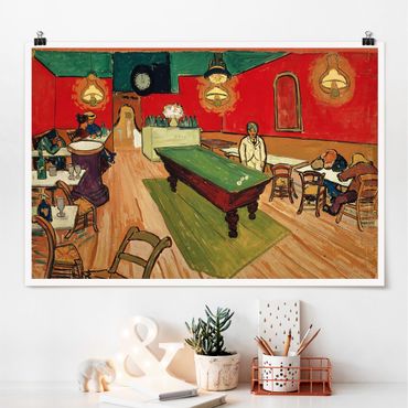 Plakat - Vincent van Gogh - Nocna kawiarnia w Arles