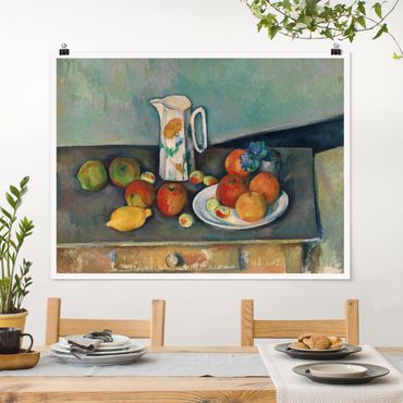 Plakat - Paul Cézanne - Martwa natura Dzbanek na mleko