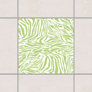Naklejka na płytki - Zebra Design Spring Green Zielony