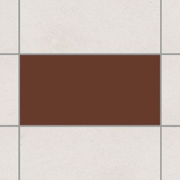 Naklejka na płytki - Kolor czekoladowy brąz