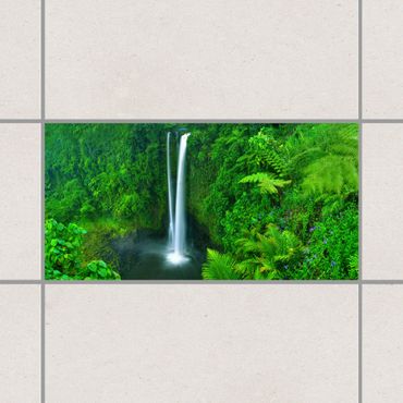 Naklejka na płytki - Paradyski wodospad