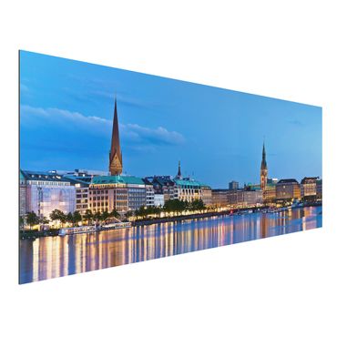 Obraz Alu-Dibond - panorama Hamburga