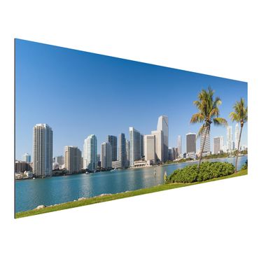 Obraz Alu-Dibond - Miami Beach Skyline