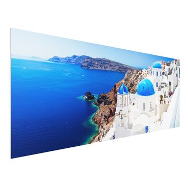 Obraz Forex - Widok na Santorini