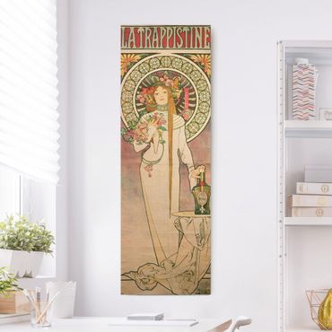 Obraz na płótnie - Alfons Mucha - Plakat reklamowy La Trappistine