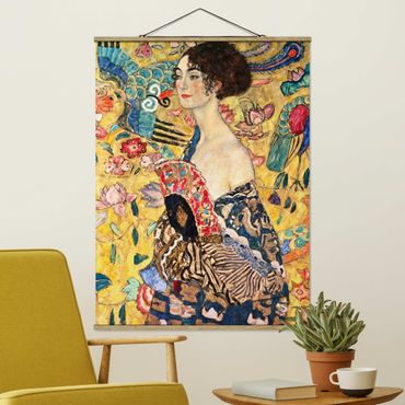Plakat z wieszakiem - Gustav Klimt - Dama z wachlarzem
