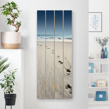 Obraz z drewna - Ścieżki na piasku