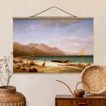 Plakat z wieszakiem - Albert Bierstadt - Zatoka Salerno