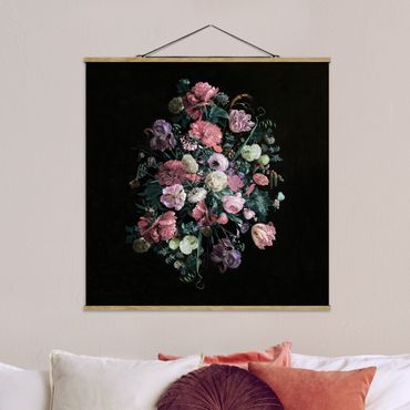 Plakat z wieszakiem - Jan Davidsz de Heem - Bukiet ciemnych kwiatów