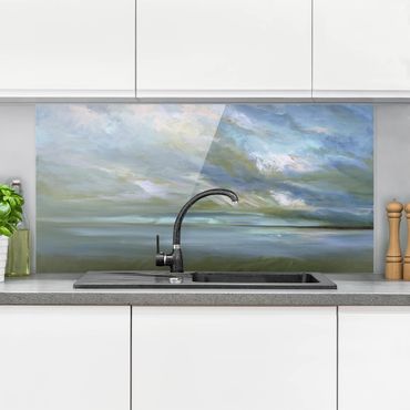 Panel szklany do kuchni - Nadmorskie niebo