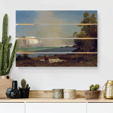 Obraz z drewna - Albert Bierstadt - Wodospad Niagara