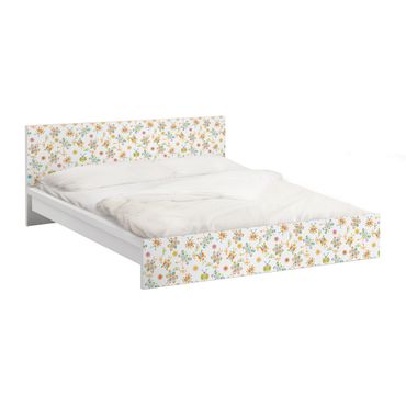 Okleina meblowa IKEA - Malm łóżko 160x200cm - Ilustracje motyli