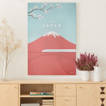 Obraz na płótnie - Plakat podróżniczy - Japonia