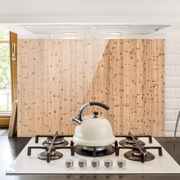 Panel szklany do kuchni - Białe drewno antyczne