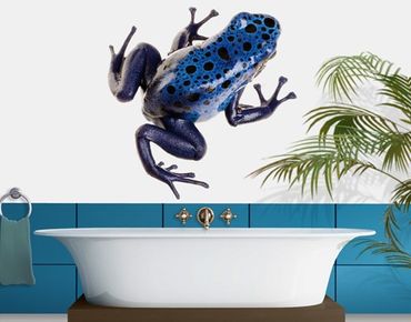 Naklejka na ścianę - Nr 282 Niebieska żaba 2