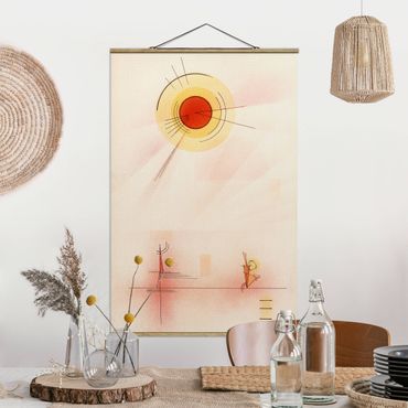 Plakat z wieszakiem - Wassily Kandinsky - Promienie