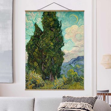 Plakat z wieszakiem - Vincent van Gogh - Cyprysy