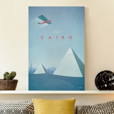 Obraz na płótnie - Plakat podróżniczy - Kair