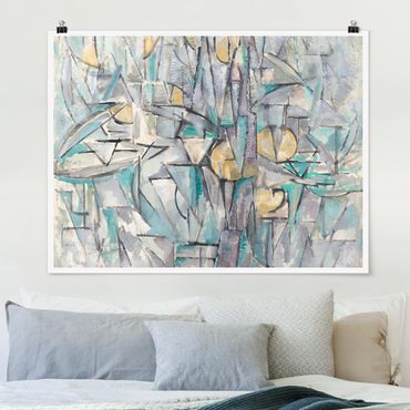 Plakat - Piet Mondrian - Kompozycja X