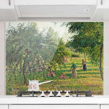 Panel szklany do kuchni - Camille Pissarro - Jabłonie