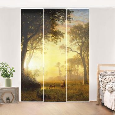 Zasłony panelowe zestaw - Albert Bierstadt - Słoneczna polana