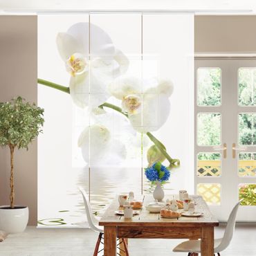 Zasłony panelowe zestaw - Wody białej orchidei