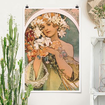 Plakat - Alfons Mucha - Kwiat