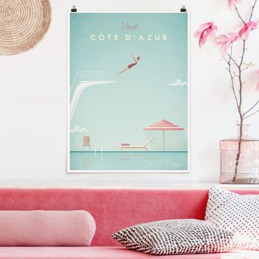 Plakat - Plakat podróżniczy - Lazurowe Wybrzeże