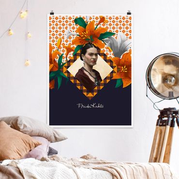 Plakat - Frida Kahlo - Lilie