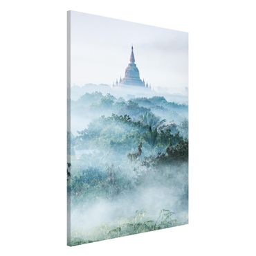 Tablica magnetyczna - Poranna mgła nad dżunglą Bagan
