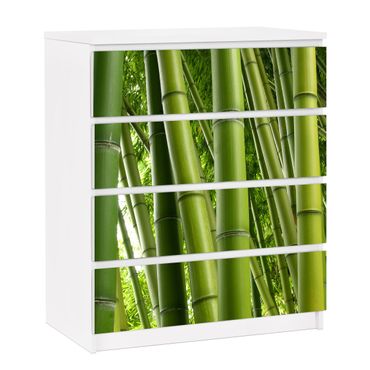 Okleina meblowa IKEA - Malm komoda, 4 szuflady - Drzewa bambusowe Nr 1