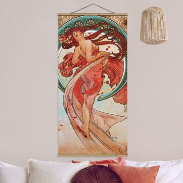 Plakat z wieszakiem - Alfons Mucha - Cztery sztuki - Taniec