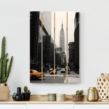 Obraz z drewna - Empire State Building