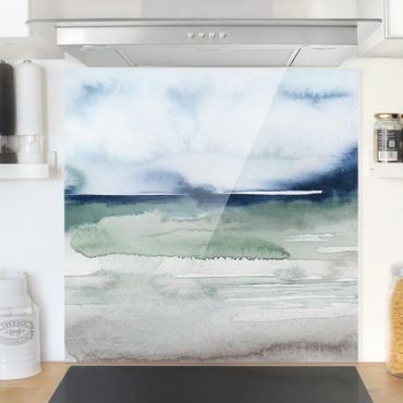 Panel szklany do kuchni - Fale morskie I