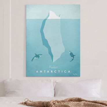Obraz na płótnie - Plakat podróżniczy - Antarktyda